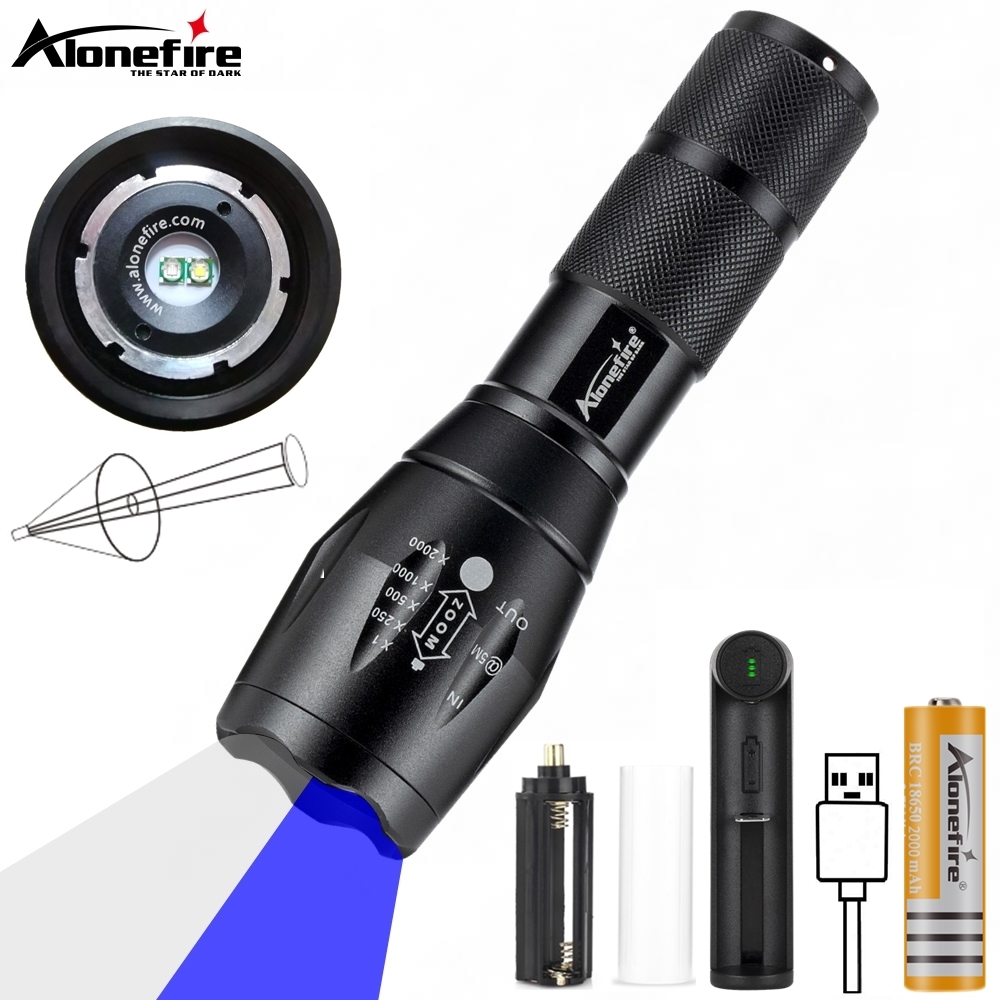 Outdoor Power Not Working - Zoom 2in-1 Wit+Blauw Licht LED-zaklamp Hoog