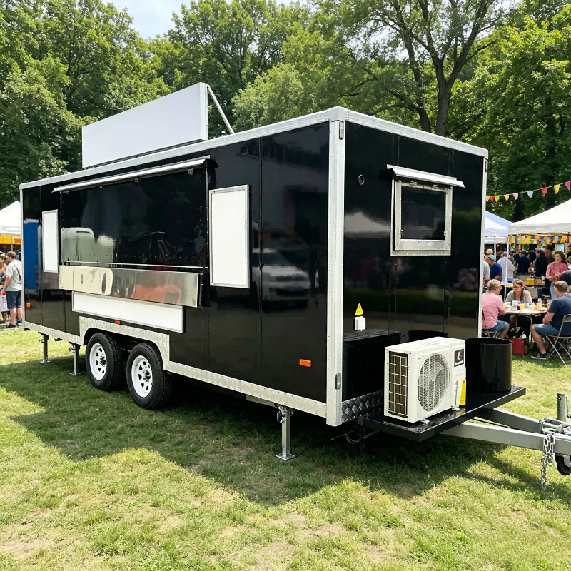 Outdoor Power Bar - Mobiele cateringkeuken op aanhanger, buitenkraam, barwagen