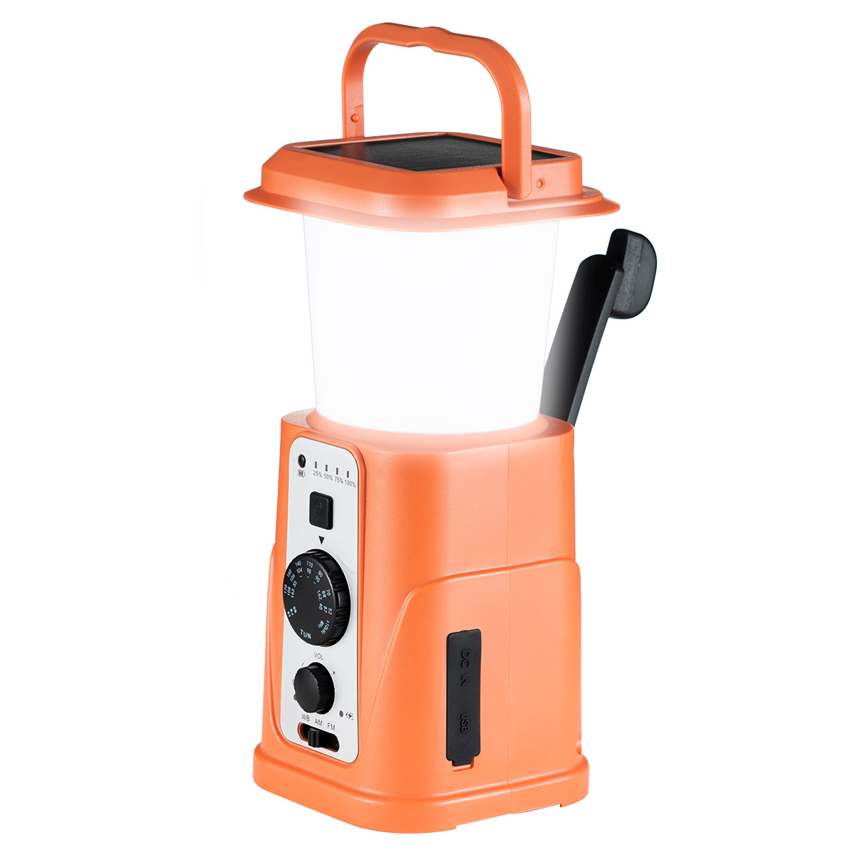 Outdoor Power Group - Solar Crank Radio met lichtgevende diode