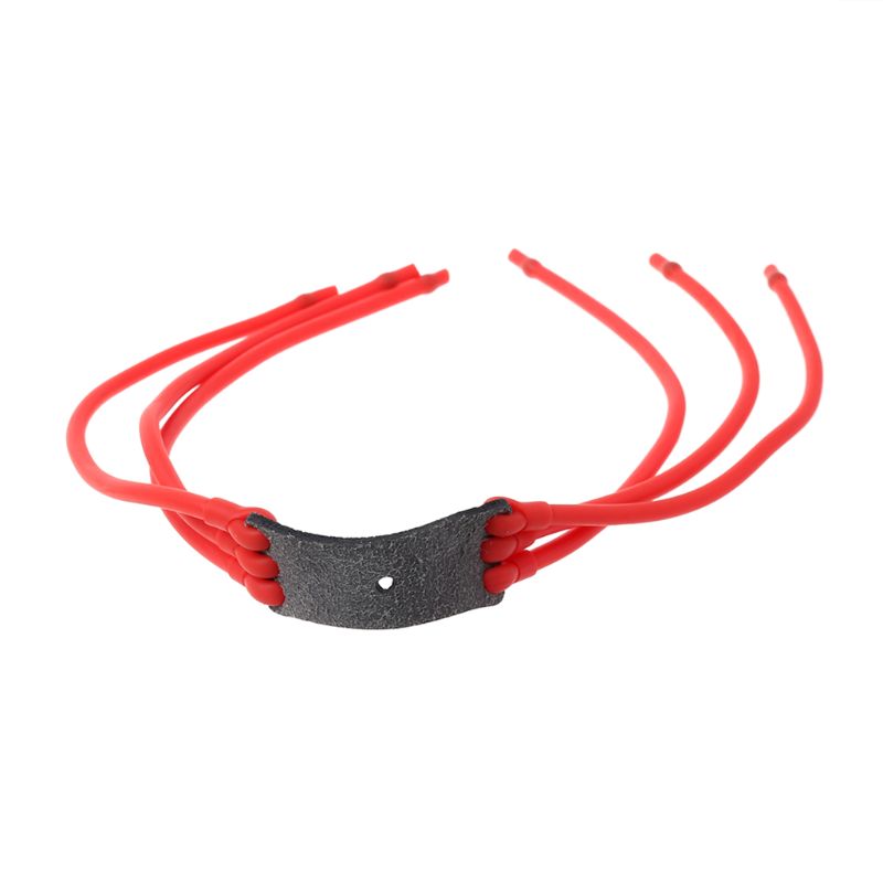 Outdoor Power Group - Slingshot Band Groep Leather Pocket Rubberen