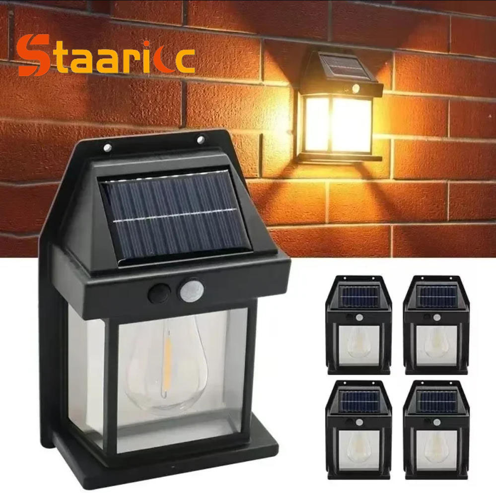 Outdoor Power Outlet Weatherproof - Buitenlamp met zonne-energie, tungsten, bewegingsmelder, IP65