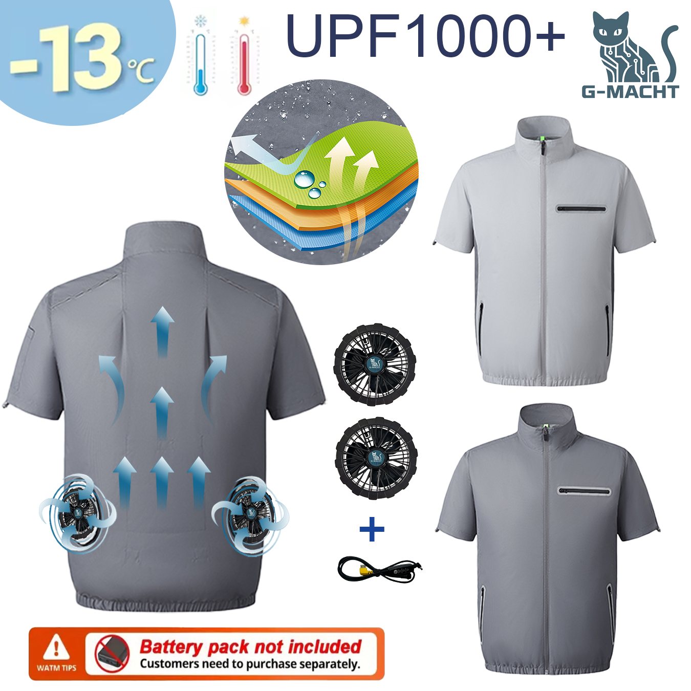 Outdoor Power Not Working - G-MACHT 2026 Nieuw USB-ventilator koelvest voor
