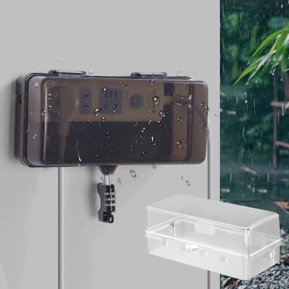 Outdoor Power Outlet Weatherproof - Duurzame kunststof stekkerdoos Anti-diefstal Weerbestendige verlengsnoerhoes