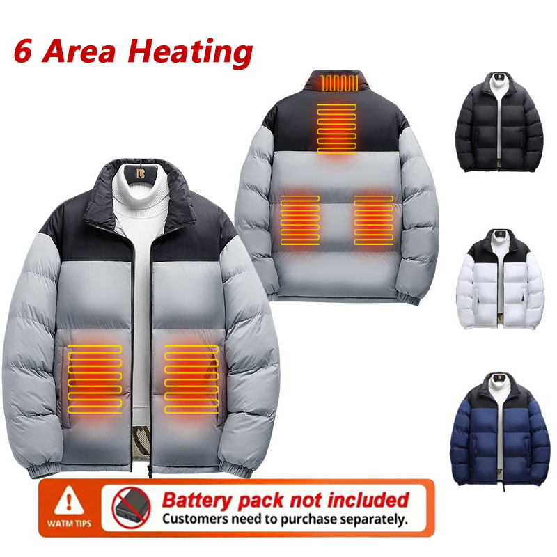 Outdoor Power Not Working - 6-gebied verwarmde jas heren buiten patchwork