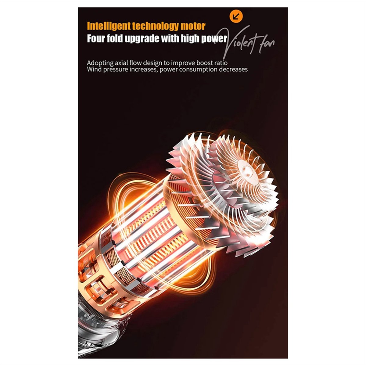 Outdoor Power Vacuum - AA05 130000 RPM Hoge vermogens buitenhandventilator