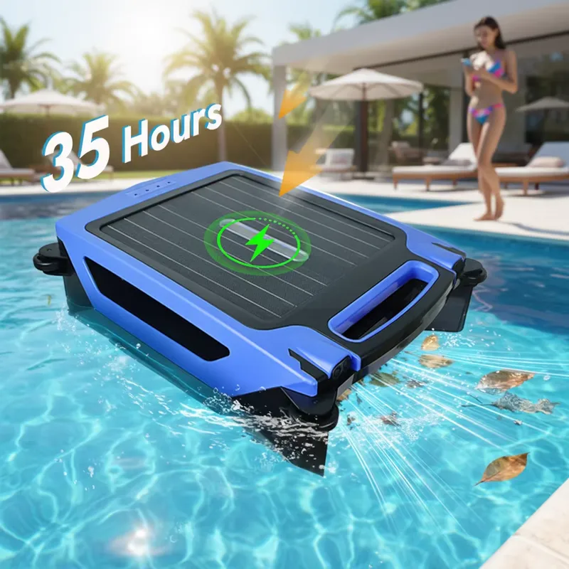 Outdoor Power Vacuum - Automatische zwembadbladzuiger op zonne-energie, hoge kwaliteit,