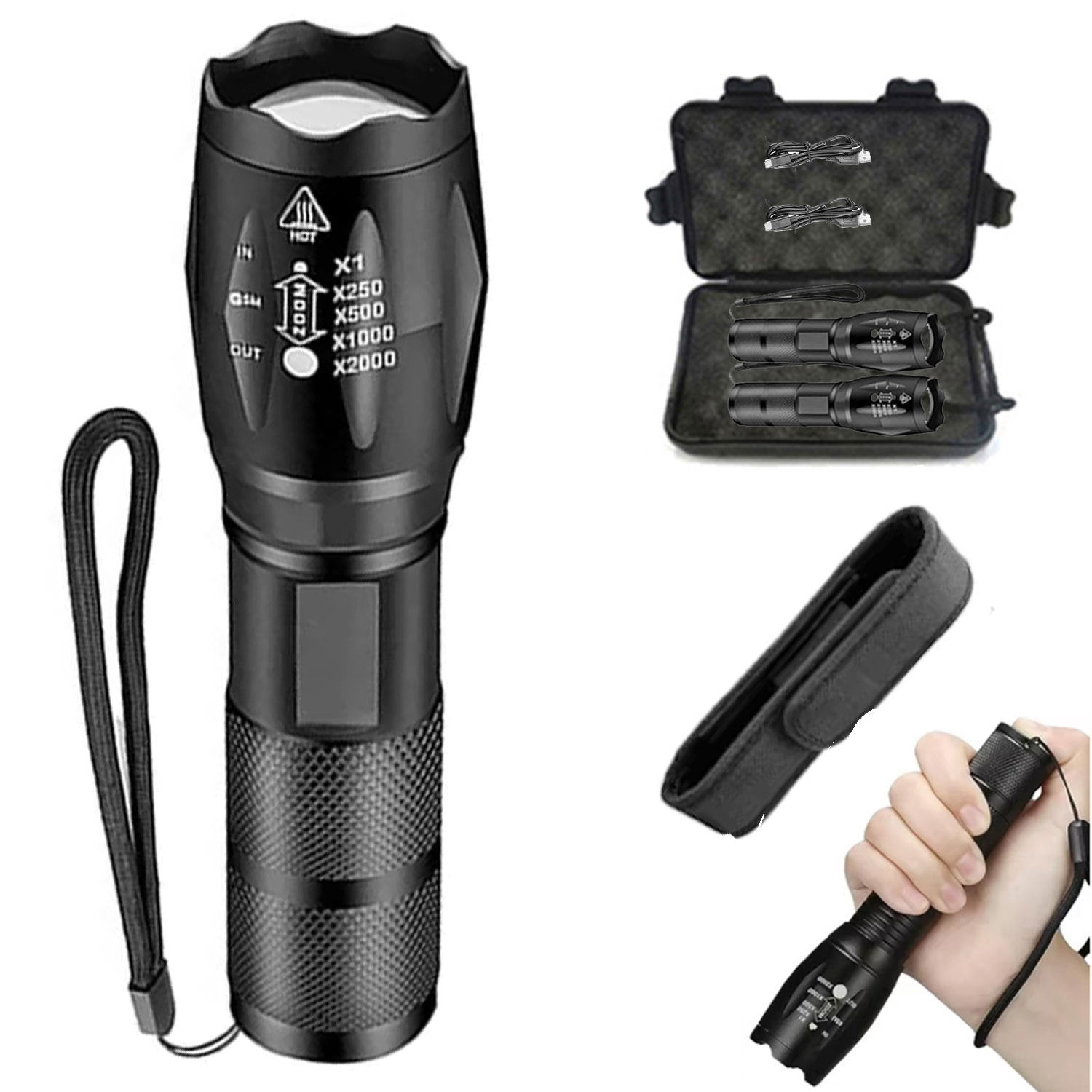 Outdoor Power Not Working - Krachtige LED-zaklamp Outdoor handzaklamp Draagbare telescopische