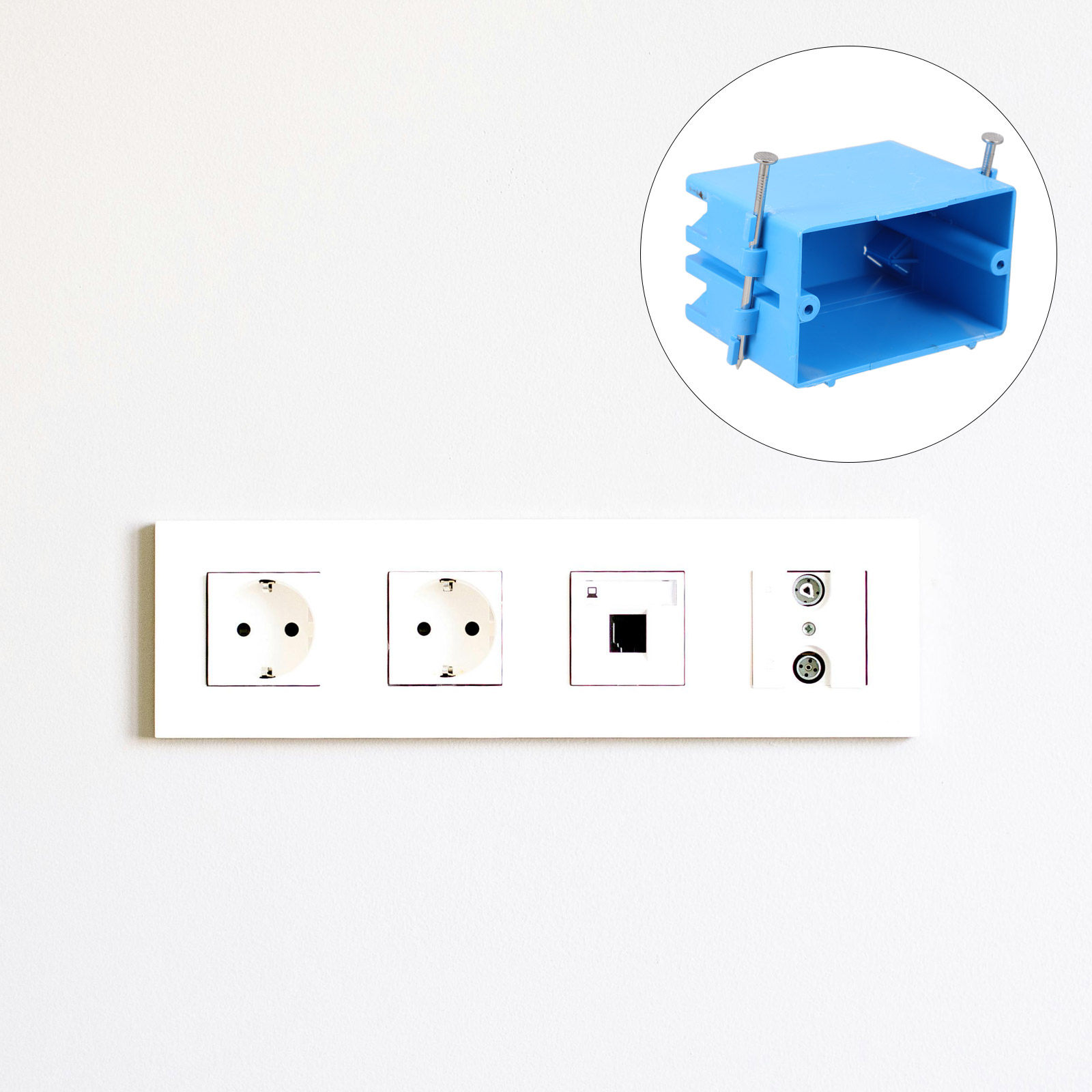 Outdoor Power Outlet Install - Buitenstopcontactdoos ABS Heavy Duty wandcontactdoos zonder