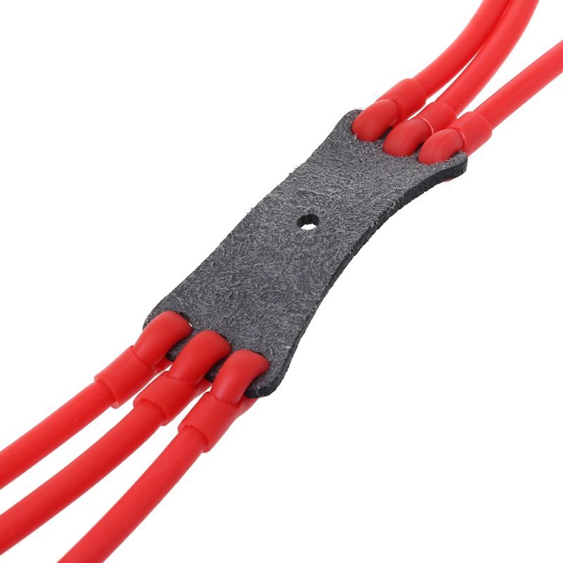 Outdoor Power Group - Slingshot Band Groep Leather Pocket Rubberen
