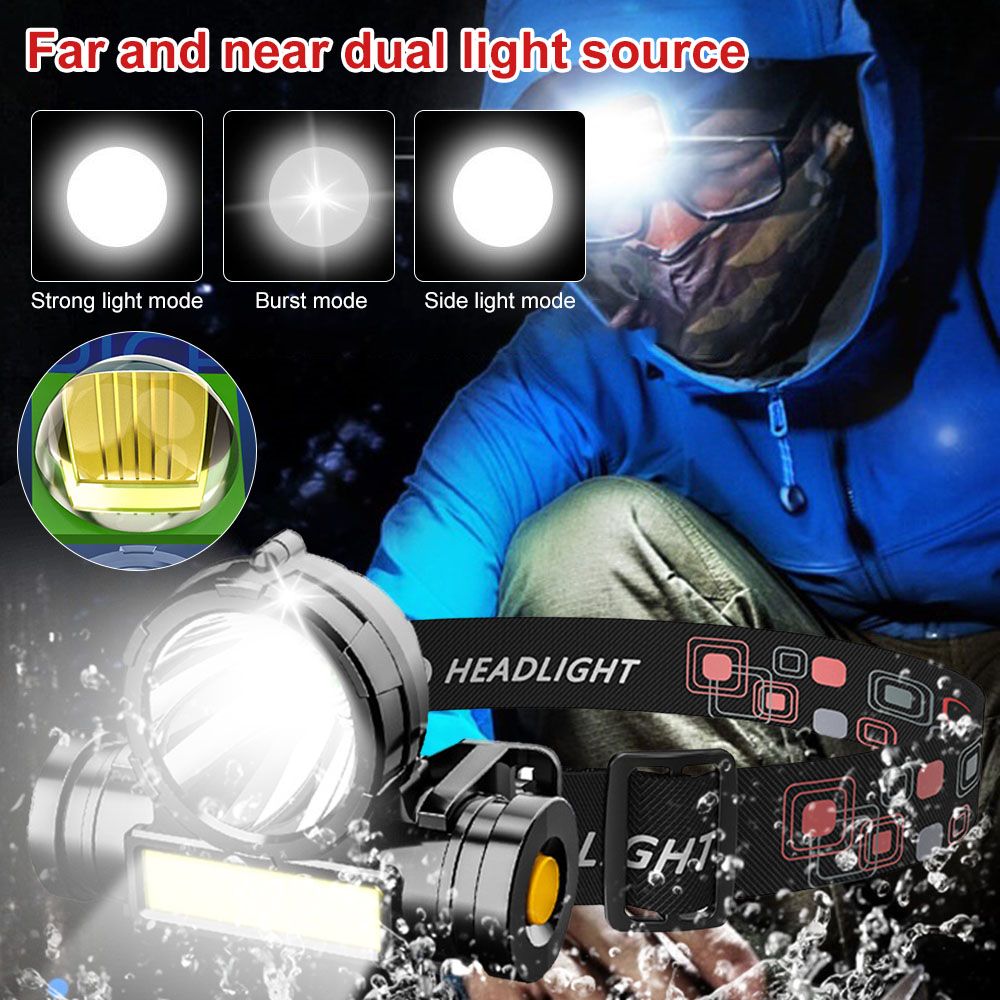LED USB oplaadbare COB-koplamp - Outdoor Power Source recensie en prijs