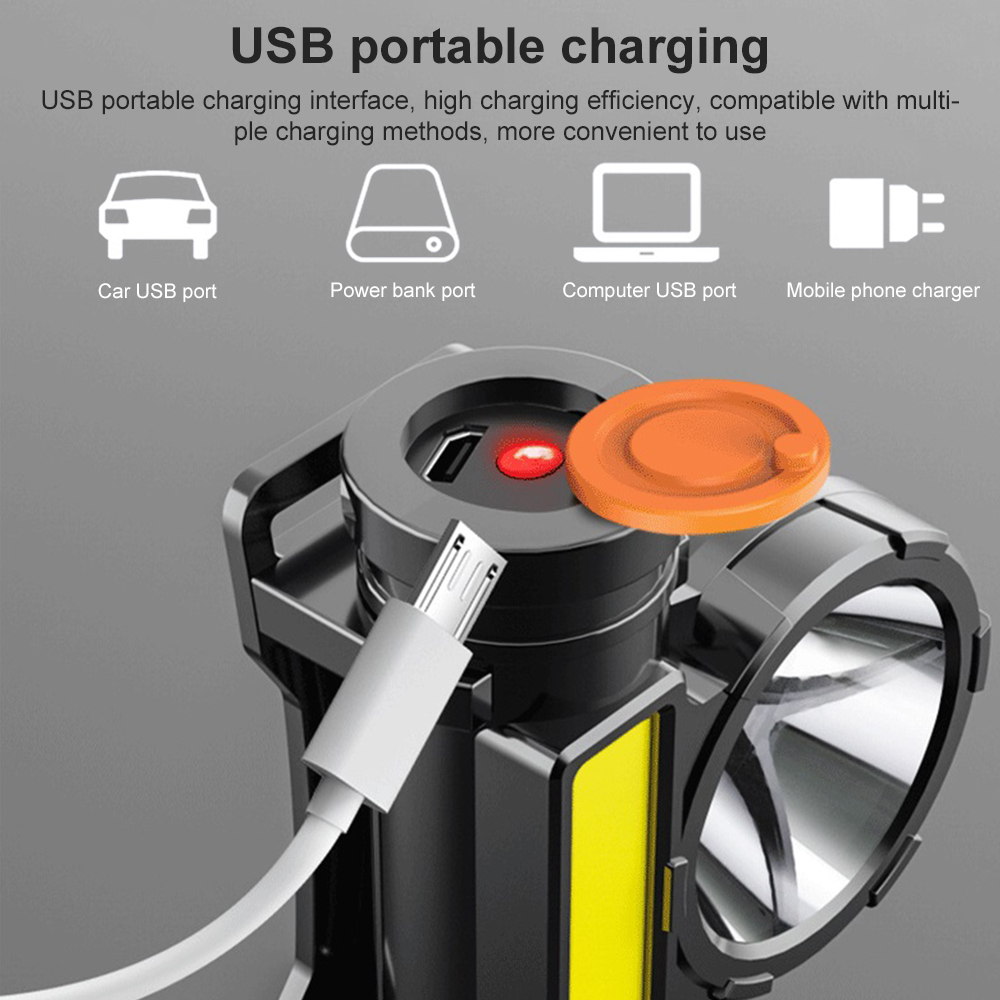 LED USB oplaadbare COB-koplamp - Outdoor Power Source recensie en prijs