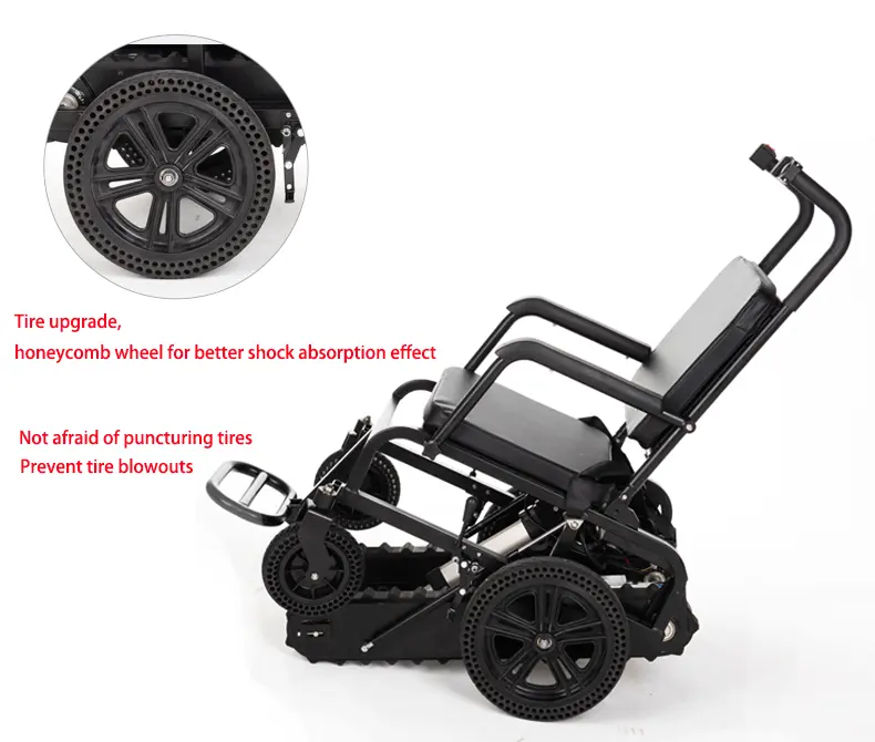 Opvouwbare elektrische trapkli - Outdoor Power Wheelchair recensie en prijs