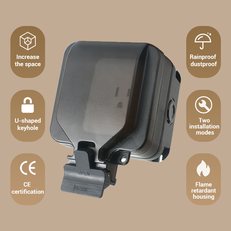Avoir IP66 waterdichte wandcon - Outdoor Power Outlet Weatherproof recensie en prijs