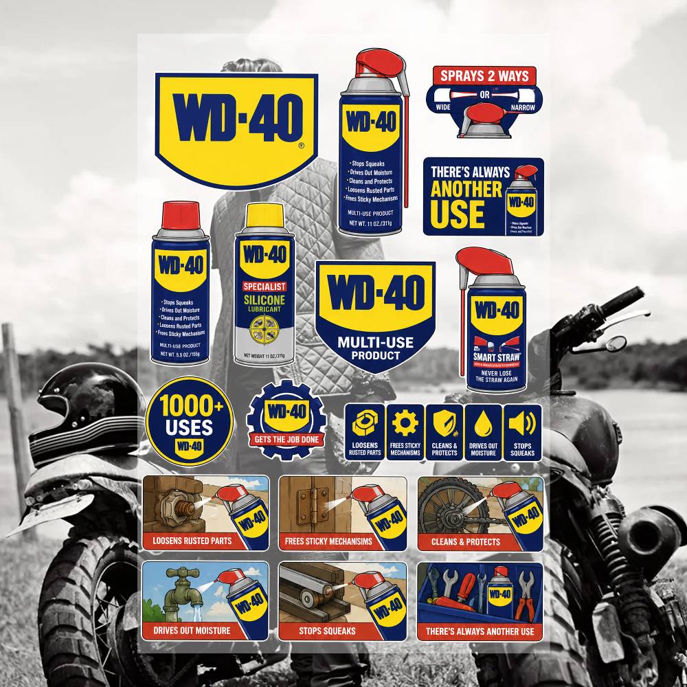 W-D-40 Esthetische Graffiti Wa - Castrol Oil Gtx recensie en prijs