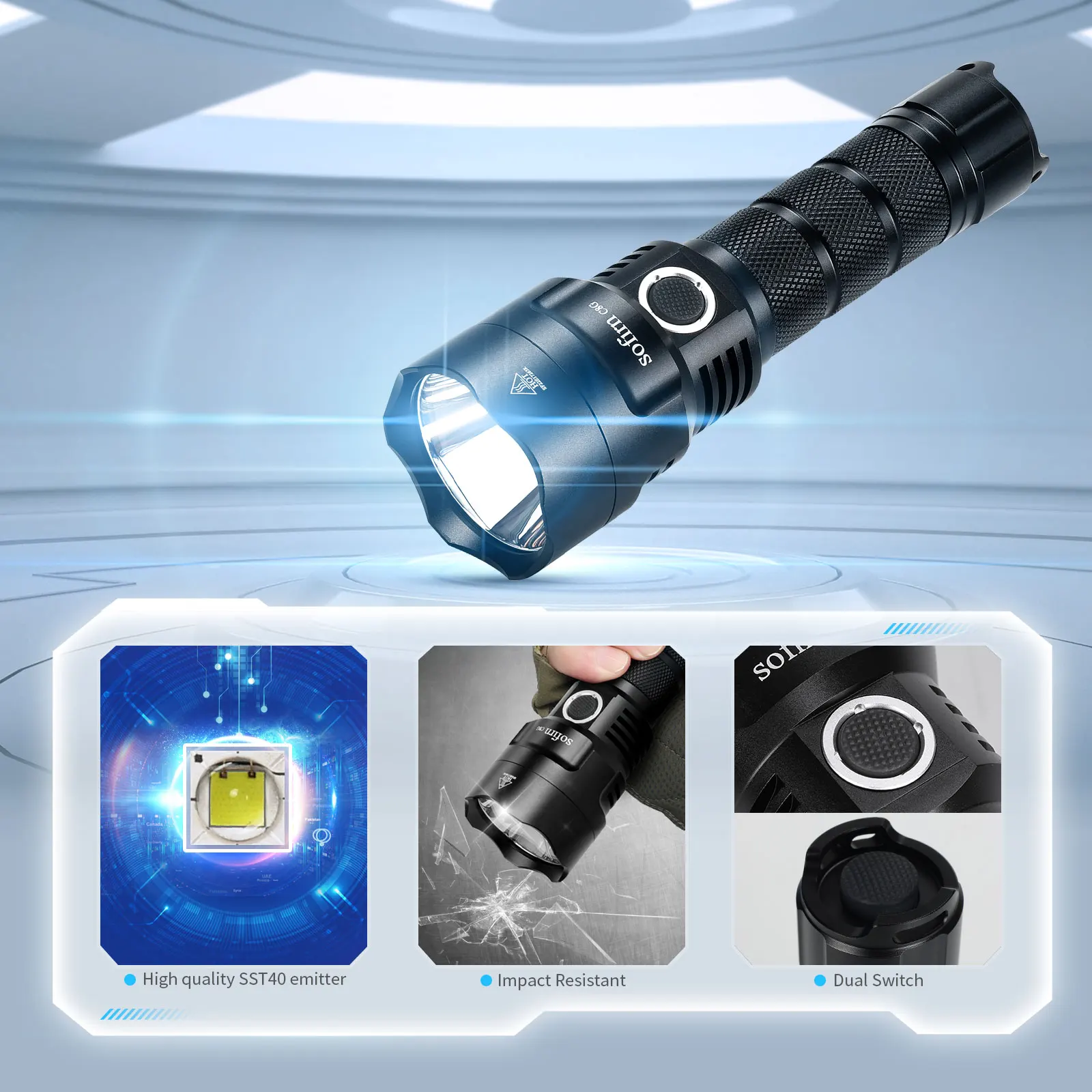 Sofirn C8G SST40 Krachtige LED - Outdoor Power Group recensie en prijs