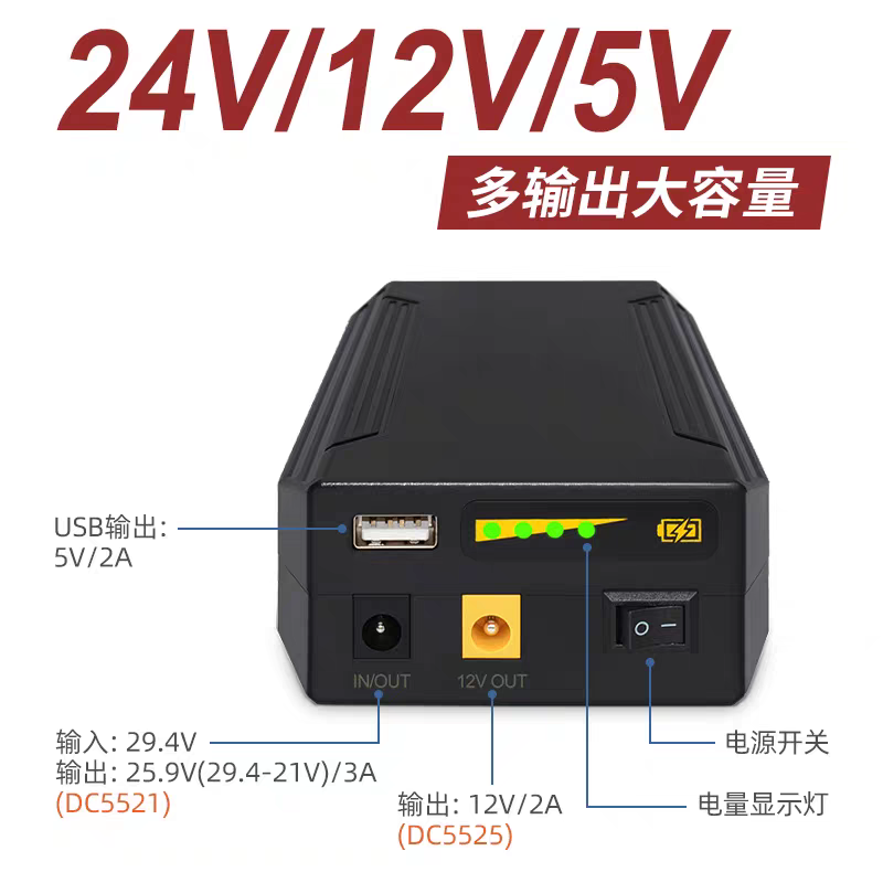 24V 12V 5V 22400Mah Li-Ion Usb - Outdoor Power Vacuum recensie en prijs