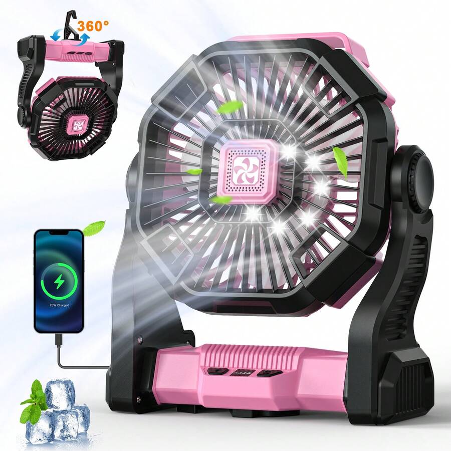 20000mAh draagbare ventilator  - Outdoor Power With Timer recensie en prijs