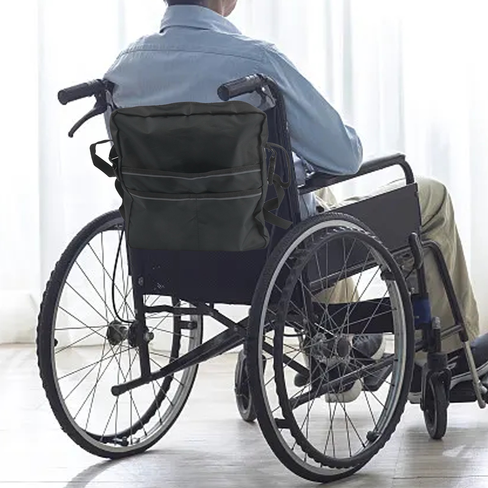 Zwarte mobiele rugzak voor sco - Outdoor Power Wheelchair recensie en prijs