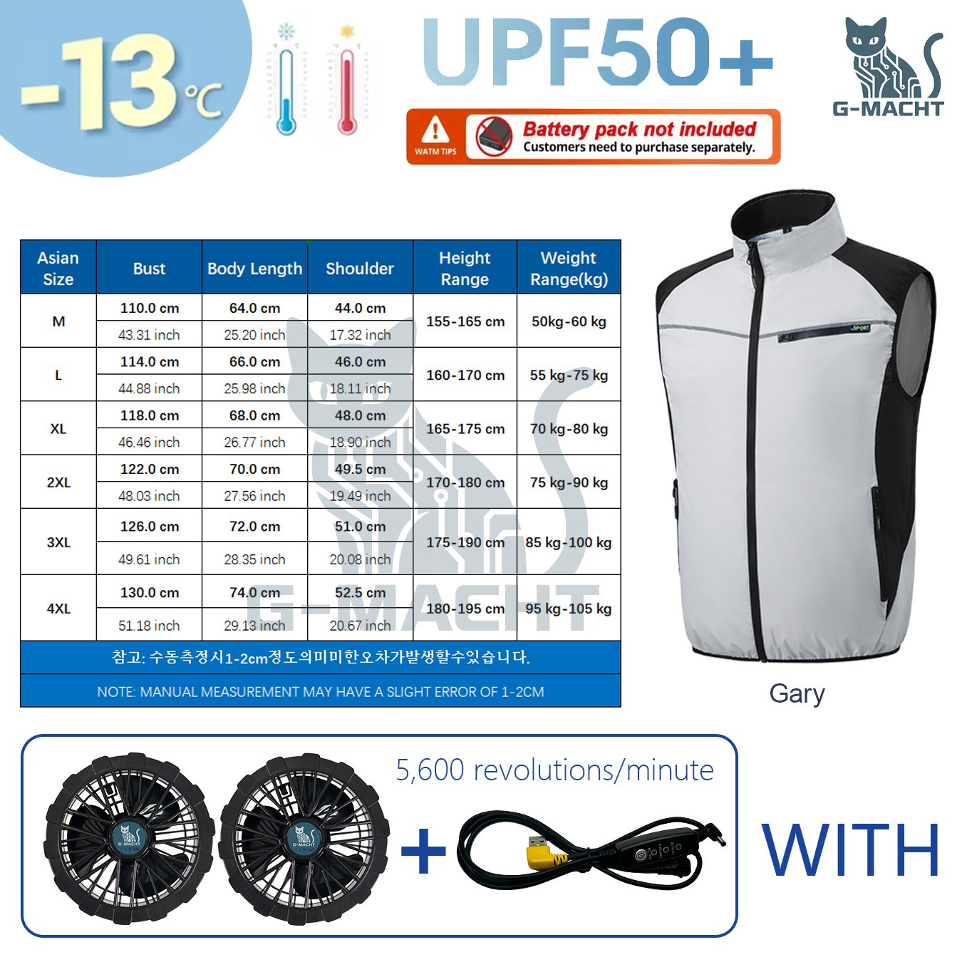 USB-koelventilatorvest Zomer A - Outdoor Power Not Working recensie en prijs